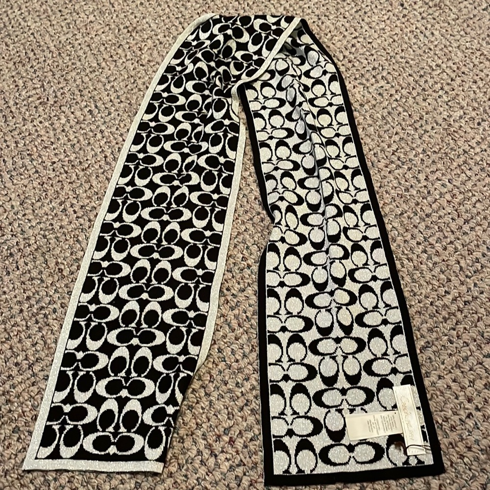 Coach sparkly scarf
